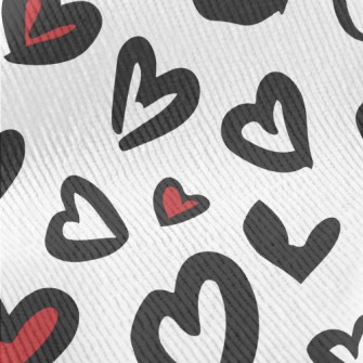 Hand Drawn Love Leopard Print Standard Corduroy