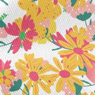 Colorful Flower Graffiti Standard Corduroy
