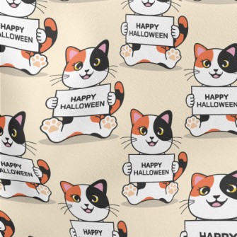 Halloween Calico Cat Stretch Ponte