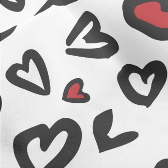 Hand Drawn Love Leopard Print Micro Fleece
