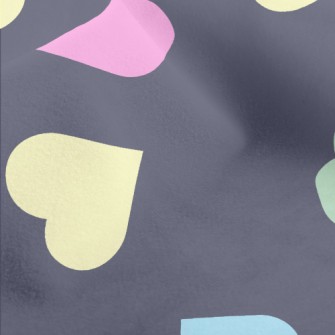 Simple Colorful Love Heart Micro Fleece