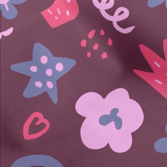 Hand Drawn Rainbow Doodle Micro Fleece