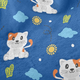 Cool Cartoon Kitten Minky