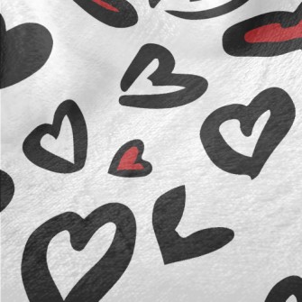 Hand Drawn Love Leopard Print Minky