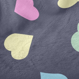 Simple Colorful Love Heart Minky