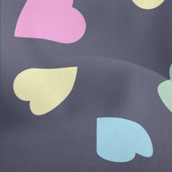 Simple Colorful Love Heart Lightweight Performance Linen
