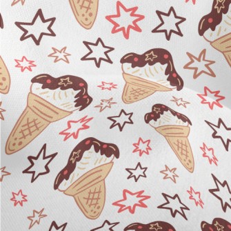 Stars And Chocolate Cones Lightweight Performance Linen