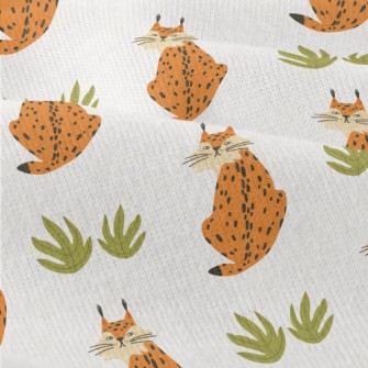 Hand Drawn Wild Lynx Modern Jersey