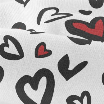 Hand Drawn Love Leopard Print Modern Jersey
