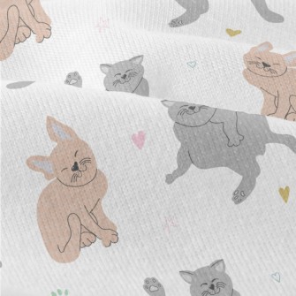 Hand Drawn Lazy Cat Modern Jersey