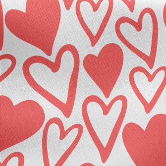 Random Love Graffiti Jersey Backed Fleece