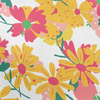 Colorful Flower Graffiti Pongee