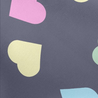 Simple Colorful Love Heart Pongee