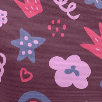 Hand Drawn Rainbow Doodle Pongee