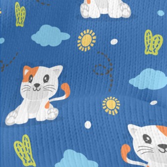 Cool Cartoon Kitten Stretch Jersey