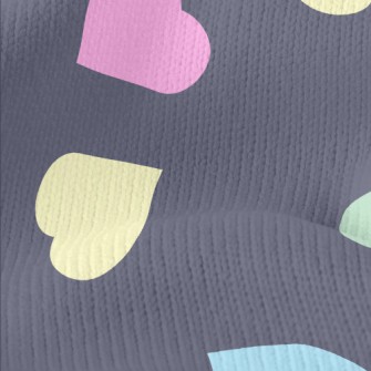 Simple Colorful Love Heart Stretch Jersey