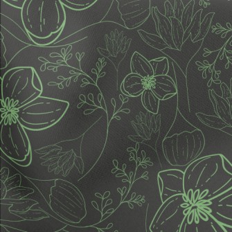 Green Line Plants Lightweight Cotton Poplin