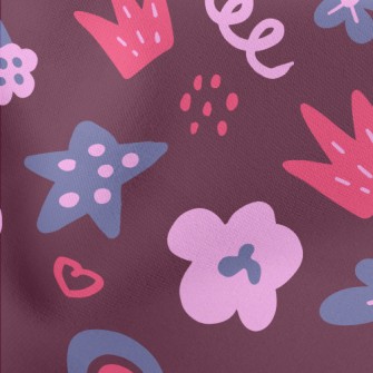 Hand Drawn Rainbow Doodle Lightweight Cotton Poplin
