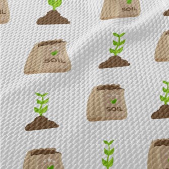 Saplings And Fertilizer Birdseye Piqué