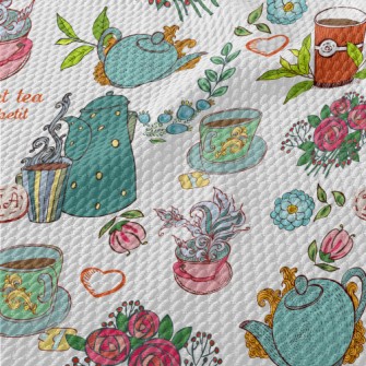 Noble Afternoon Tea Time Birdseye Piqué