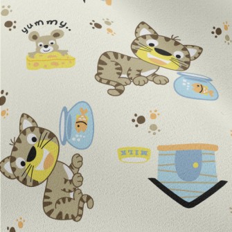 Cat, Mouse, Goldfish Chiffon
