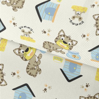 Cat, Mouse, Goldfish Waterproof Oxford