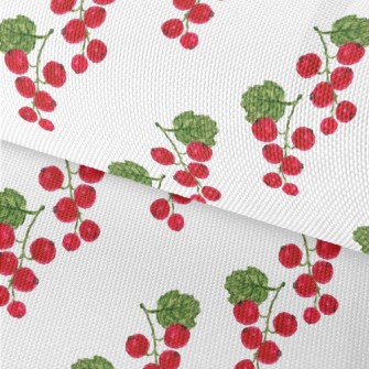 Bright Watercolor Cranberries Waterproof Oxford