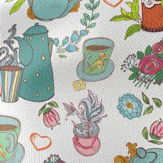 Noble Afternoon Tea Time Waterproof Canvas