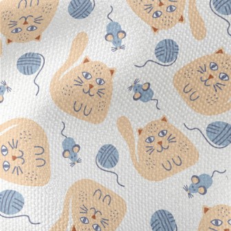 Cat And Mouse Yarn Ball Waterproof Canvas