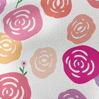 Dreamy Paper-cut Rose Waterproof Canvas