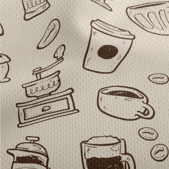 Classic Coffee Machine Coffee  Athletic Mesh Flat Back