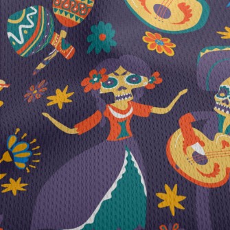 Day Of The Dead Ancestor Worsh Athletic Mesh Flat Back