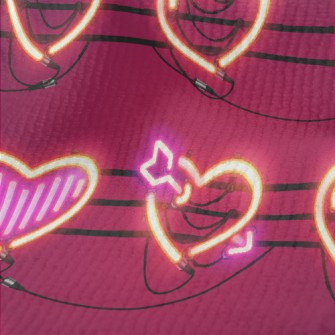 Love Shape Neon Light Terry