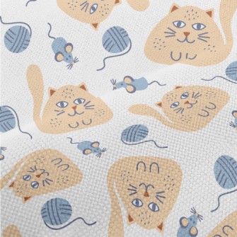 Cat And Mouse Yarn Ball Performance Linen