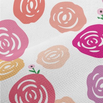 Dreamy Paper-cut Rose Performance Linen