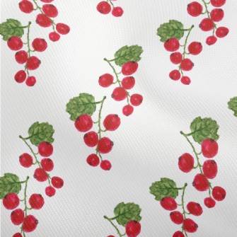Bright Watercolor Cranberries Dobby