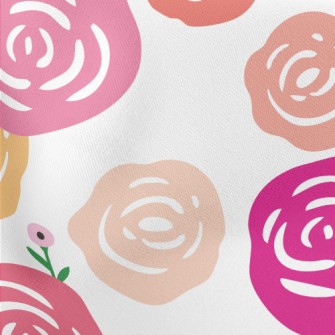 Dreamy Paper-cut Rose Stretch Ponte