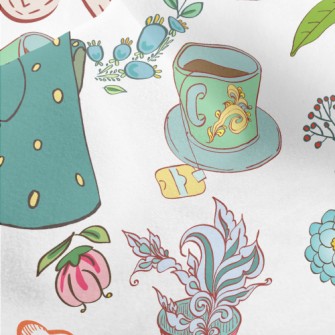 Noble Afternoon Tea Time Micro Fleece