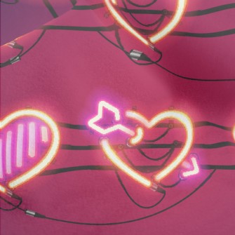 Love Shape Neon Light Micro Fleece