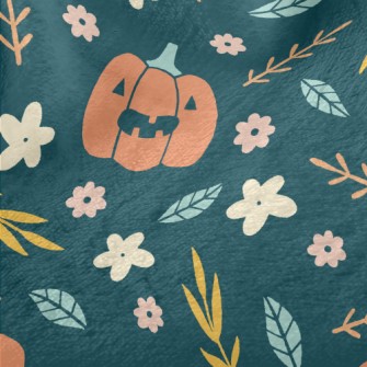 Laughing Pumpkin Minky