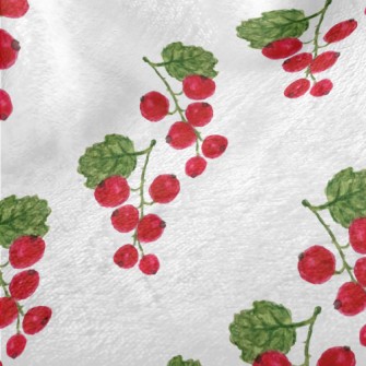 Bright Watercolor Cranberries Minky