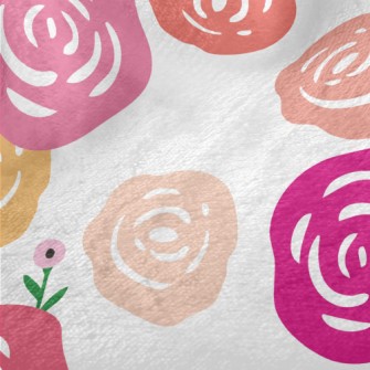 Dreamy Paper-cut Rose Minky