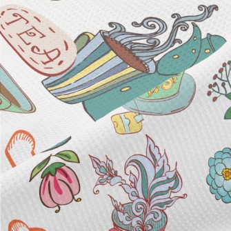 Noble Afternoon Tea Time Piqué