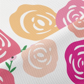 Dreamy Paper-cut Rose Piqué