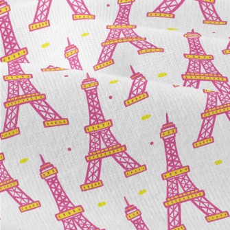 Contrasting Color Eiffel Tower Modern Jersey