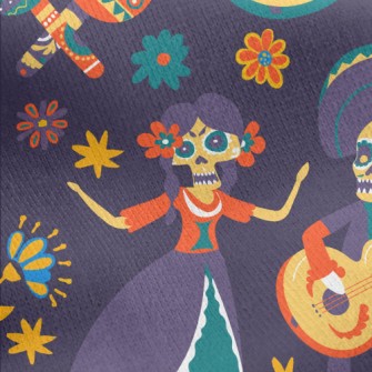Day Of The Dead Ancestor Worsh Jersey Backed Fleece