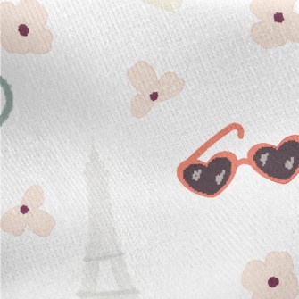 Paris Travel Jersey Backed Fleece