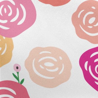 Dreamy Paper-cut Rose Pongee
