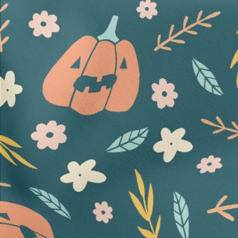 Laughing Pumpkin Lightweight Cotton Poplin