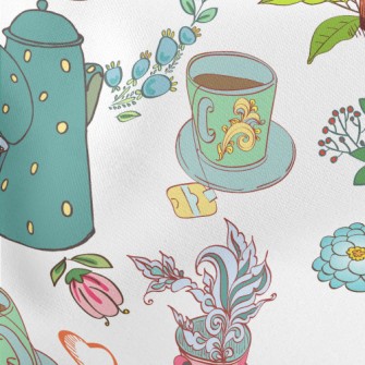 Noble Afternoon Tea Time Lightweight Cotton Poplin